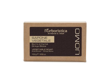 Erboristica Mýdlo tuhé rostlinné UOMO s ginkgo biloba 100 g
