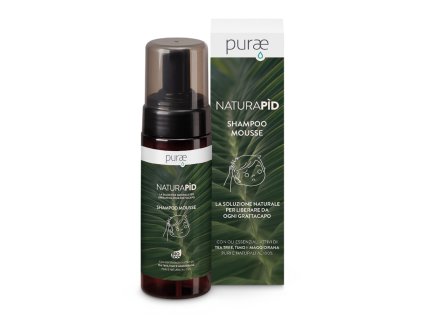 Purae Naturapìd Pěnový šampon – přírodní prevence proti vším s esenciálními oleji 150 ml