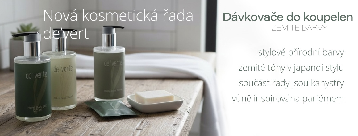 zemité barvy dávkovačů do koupelen