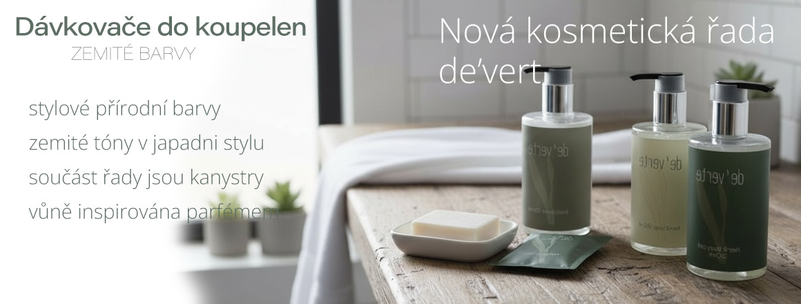 zemité barvy dávkovačů do koupelen