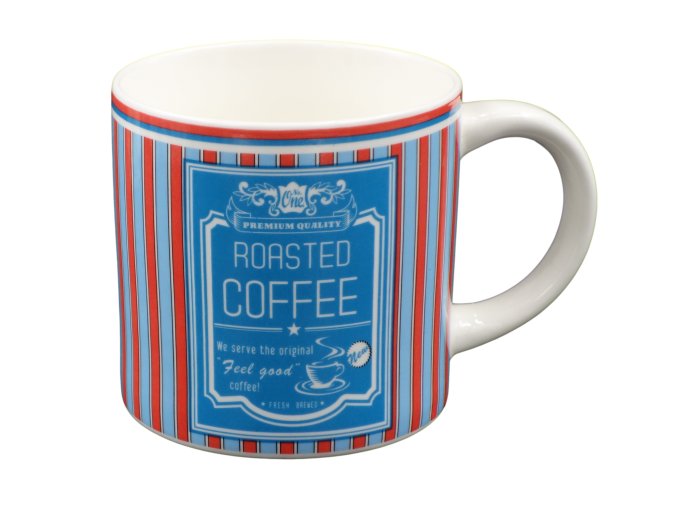 Keramický hrnek Roasted Coffee retro styl, 300 ml