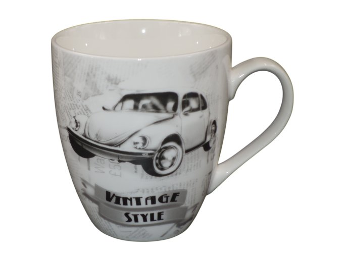 Porcelánový Vintage hrnek s broukem, 450 ml