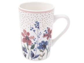 porcelanovy hrnicek 370 ml s kvitky barevny
