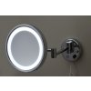 Kosmetické zrcadlo na zeď quiny s LED podsvícením - ve tmě