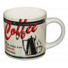 Keramický hrnek Coffee, červeno-černý, 300 ml