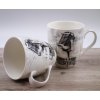 Porcelánový Vintage hrnek s mikrofonem, 450 ml