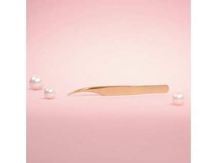 VETUS GOLD straight eyelash tweezers