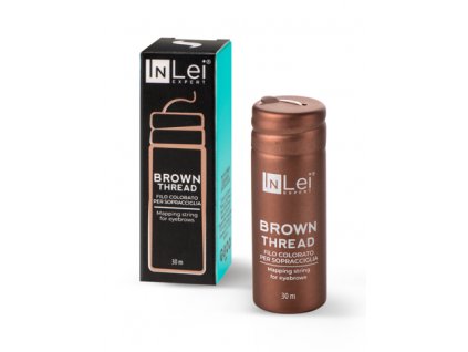 inlei brown thread filo marrone per tracciare le sopracciglia