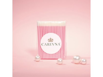 LA kartáčky CAREVNA® 50 ks růžové