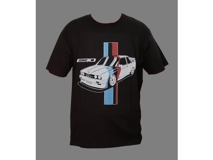 BMW M3 E30 Tshirt 2 black front Final