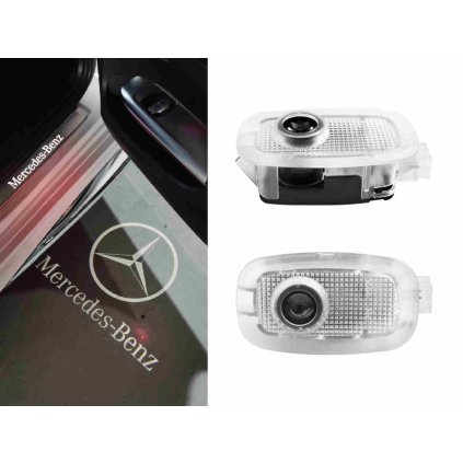 projektory led mercedes dvere