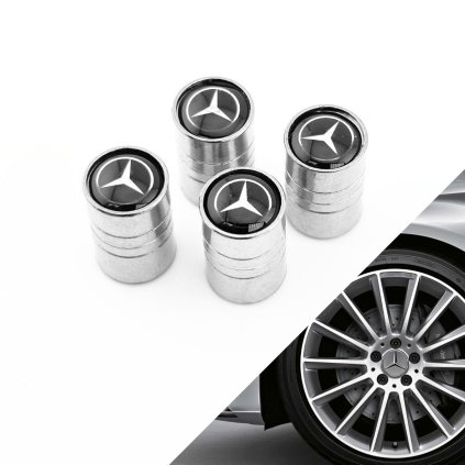 stribrne ventilky mercedes
