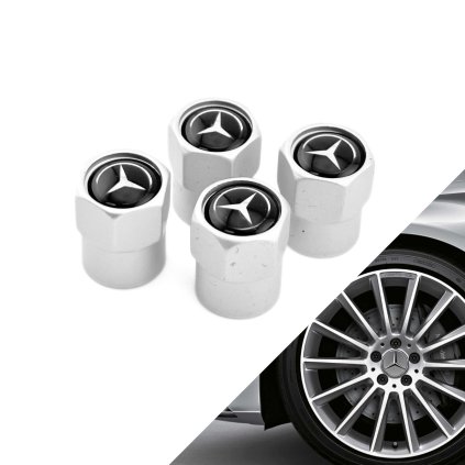 stribrne matne hex ventilky mercedes
