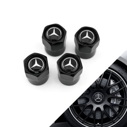 cerne leskle sestihranne ventilky mercedes