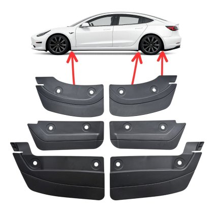 sada 6ks lapace necistot tesla model 3 tpe material