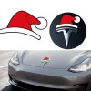 ozdoba na logo tesla vanocni