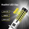 78 led cipu smd 3014 autozarovka h1 360 stupnu