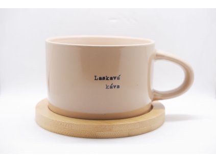 Keramický hrnek s nápisem Laskavá káva