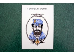 Kapitán - pohlednice
