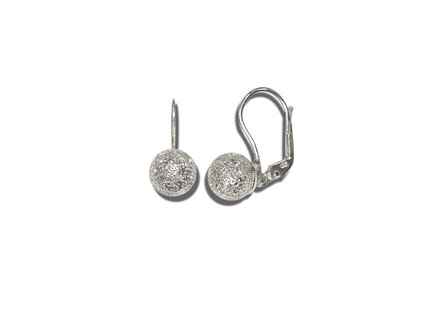 Náušnice koule 10 mm gravirované