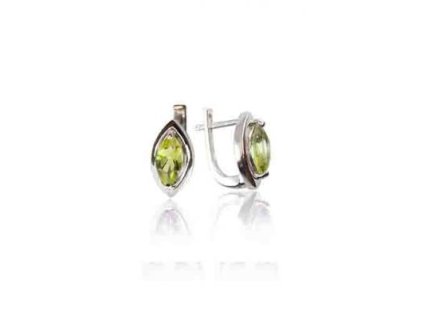 5943 3 stribrne nausnice s olivinem stacie