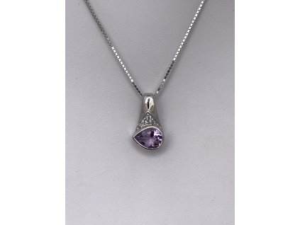 8796 3 stribrny prives s ametystem alena