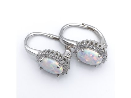 opal bily oval IV