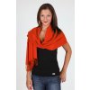 Dámská oranžová pašmína P58 modelka Carlo Romani
