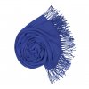 Dámská azul modrá pašmína P69 Carlo Romani