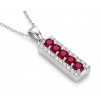 STŘÍBRNÝ PŘÍVĚSEK S PŘÍRODNÍM RUBÍNEM NINA