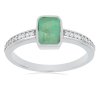 STŘÍBRNÝ PRSTEN S PŘÍRODNÍM SMARAGDEM APOLENKA