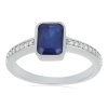 STŘÍBRNÝ PRSTEN S PŘÍRODNÍM MODRÝM SAFÍREM CAMILA