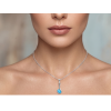 PŘÍVĚSEK S PŘÍRODNÍM TYRKYSEM GRACE  Tyrkys - kámen štěstí, amulet cestovatelů