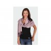 Pashmina Carlo Romani P113 (šedofialová) modelka