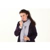 Pashmina Carlo Romani P16 (levandulová) modelka (2)