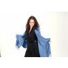 Pashmina Carlo Romani P18 (džínově světle modrá) modelka (2)