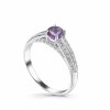 STŘÍBRNÝ PRSTEN S PRAVÝM AMETYSTEM PAŘÍŽ