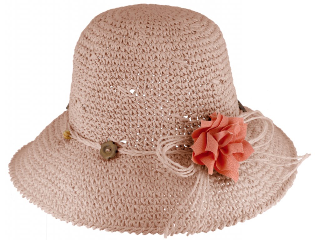 Dámský letní klobouk Cloche - nemačkavý letní klobouk s větší krempou