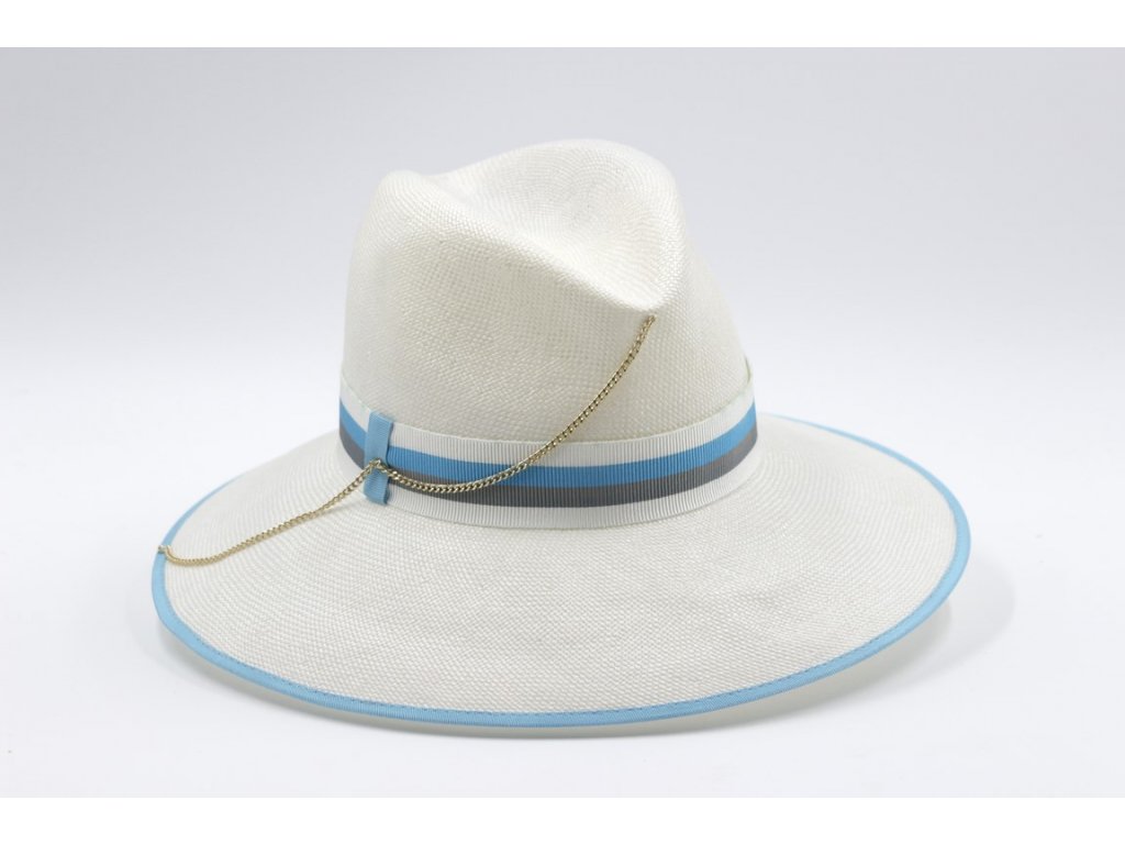 Dámský sisalový klobouk s velkou krempou - Marone