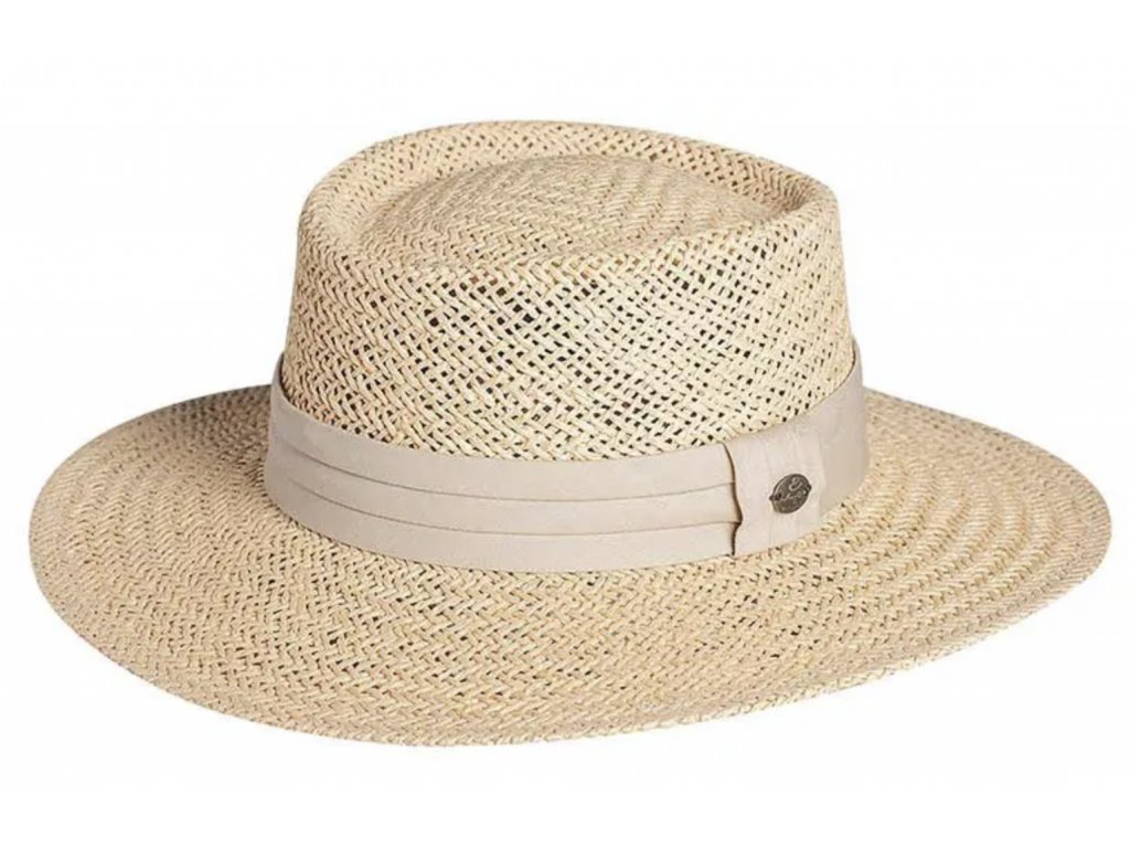 Letní slaměný klobouk s širší krempou