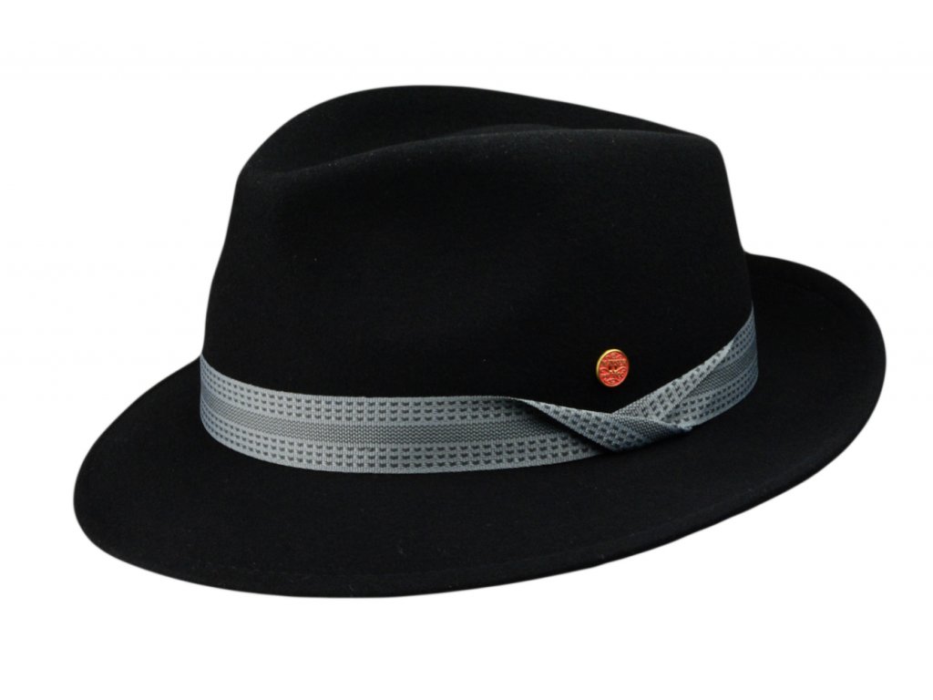 Černý klobouk trilby Mayser - Maleo Mayser