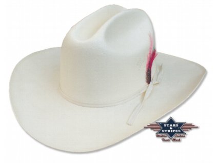 Westernový bílý klobouk - CATTLEMAN