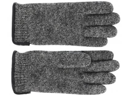 Dámské šedé pletené rukavice -  Fiebig