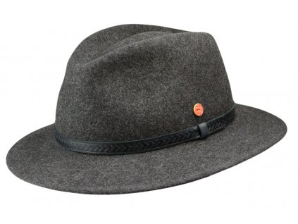 Cestovní nemačkavý voděodolný šedý klobouk Mayser - Mathis Mayser