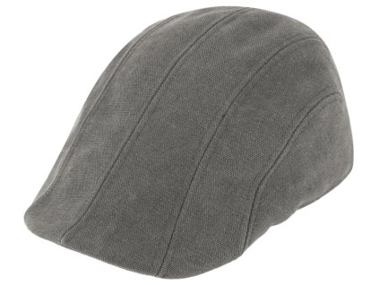 Retro bekovka duck cap od Fiebig - šedý kanvas