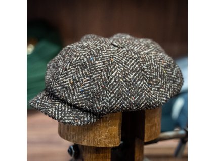 Hnědá tvídová bekovka - Carlsbad Hat Co.