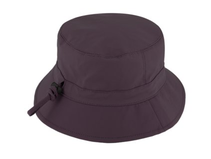 Nepromokavý fialový bucket hat - podzimní voděodolný klobouk - Fiebig 1903