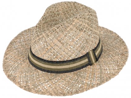 Slaměný klobouk z mořské trávy - Fedora