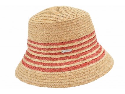 Slaměný bucket hat - raffia cloche