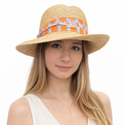 Dámský slaměný klobouk s velkou krempou - limitovaná kolekce Fléchet